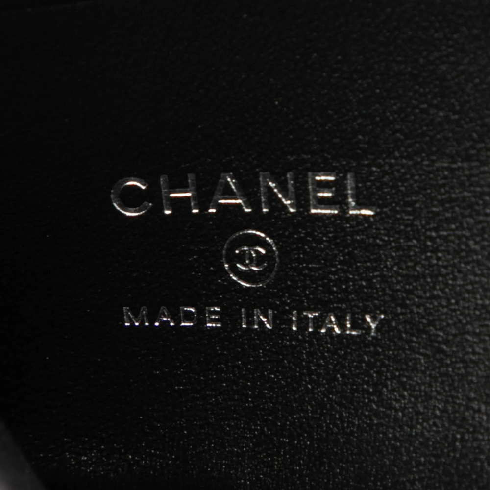 CHANEL Black Leather Logo Wallet - Picture 5 of 7